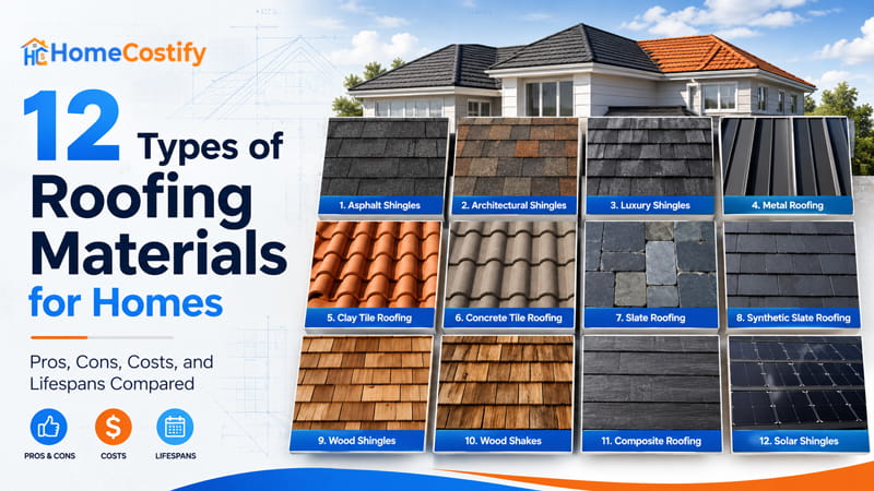 12 Types of Roofing Materials Used in American Homes