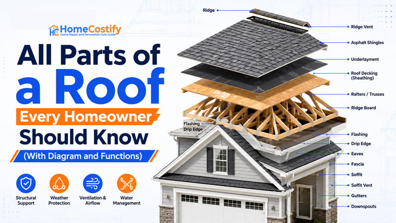 18 Parts of a Roof Every Homeowner Should Know (With Diagram and Functions)