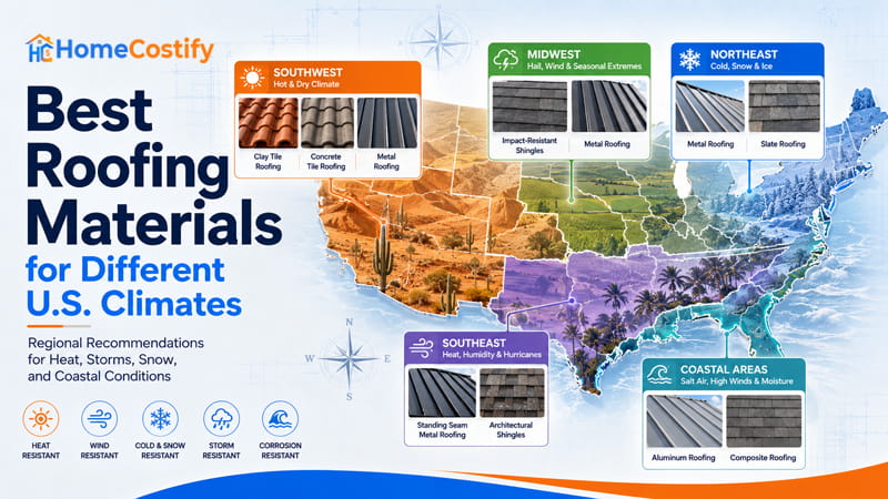 Best Roofing Materials for Different U.S. Climates