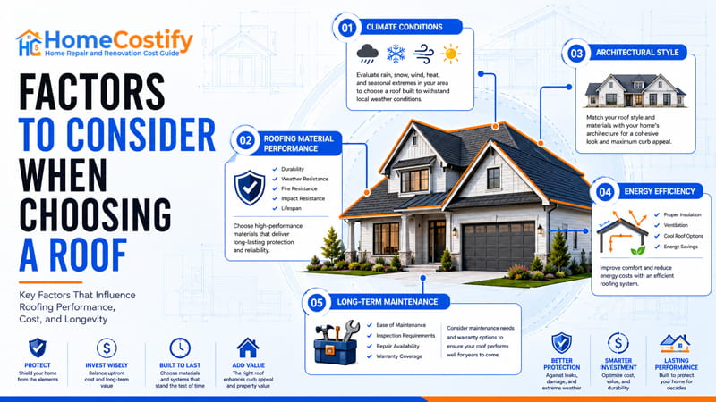Factors to Consider When Choosing a Roof