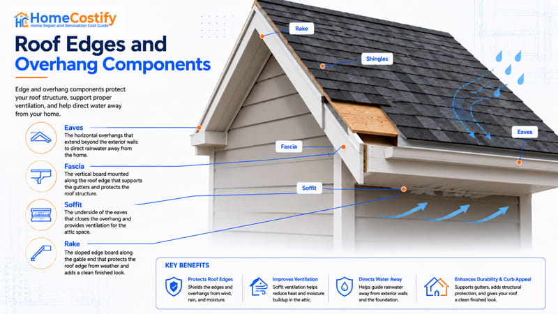 Roof Edges and Overhang Components - Parts of a Roof