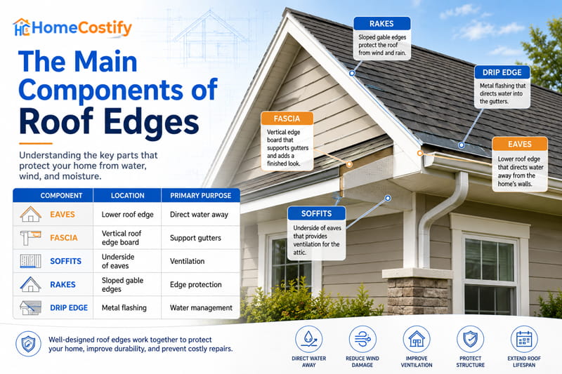 The Main Components of Roof Edges