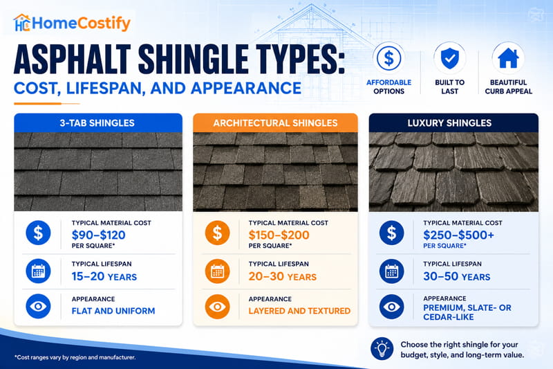 Types of Asphalt Shingles