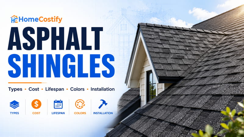 Asphalt Shingles: Types, Cost, Lifespan, Colors, and Installation Guide
