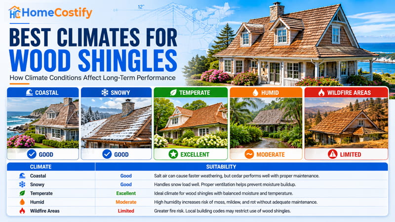 Best Climates for Wood Shingles