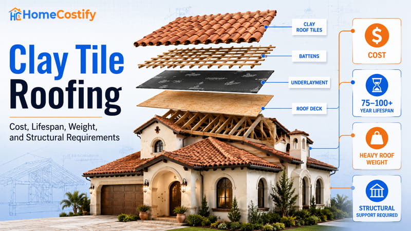 Clay Tile Roofing: Cost, Lifespan, Weight, and Structural Requirements Explained