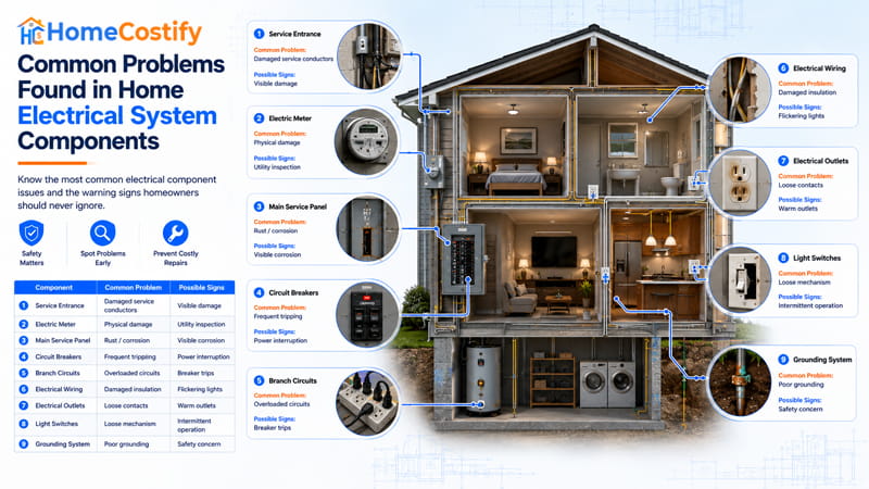 Common Problems Found in Home Electrical System Components