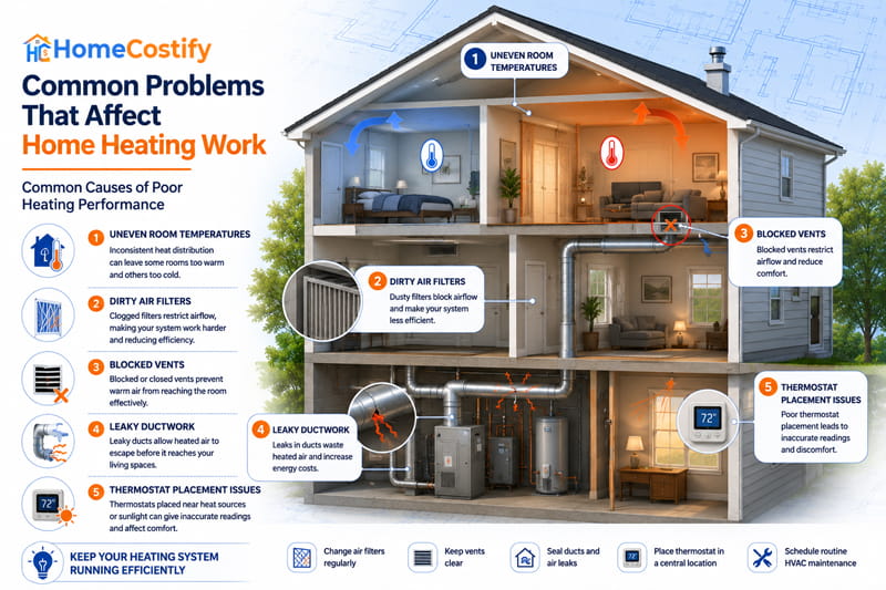Common Problems That Affect Home Heating Work