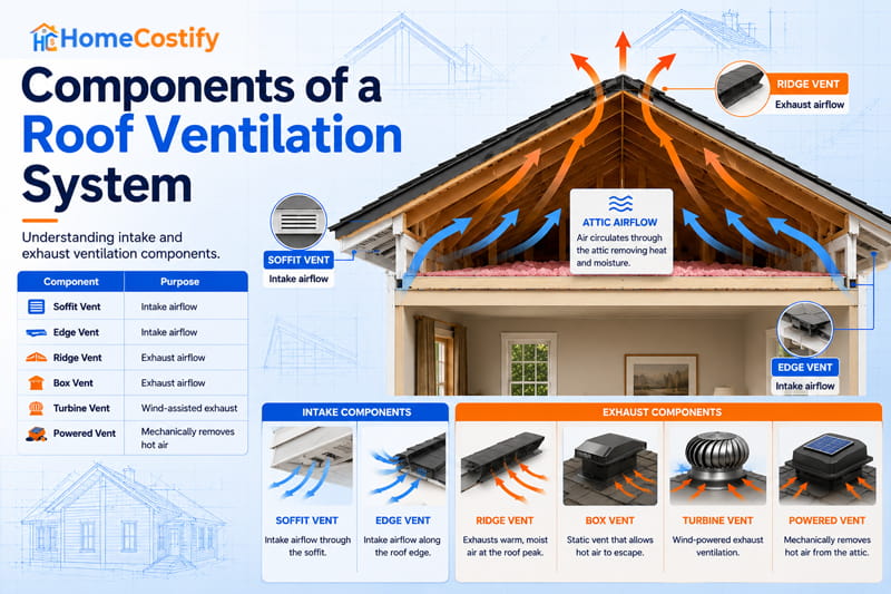 Components of a Roof Ventilation System