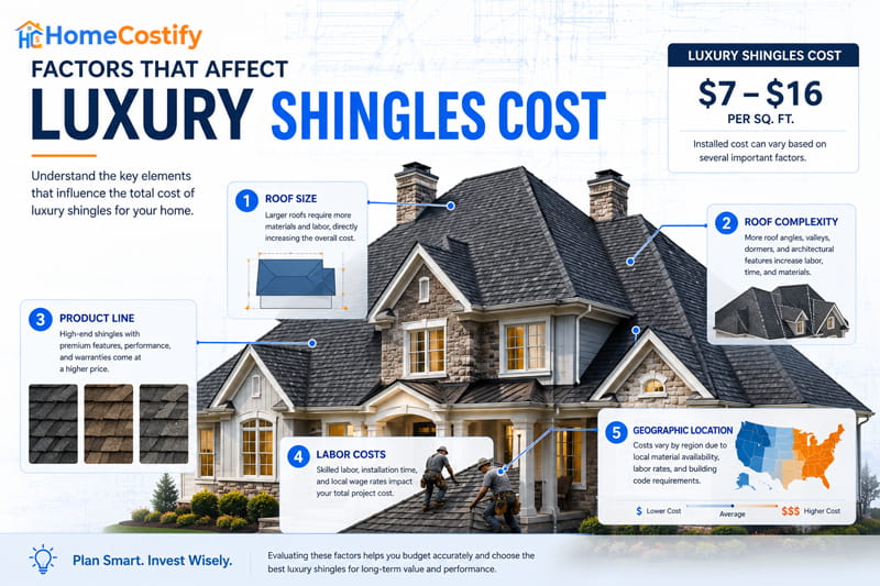 Factors That Affect Luxury Shingles Cost