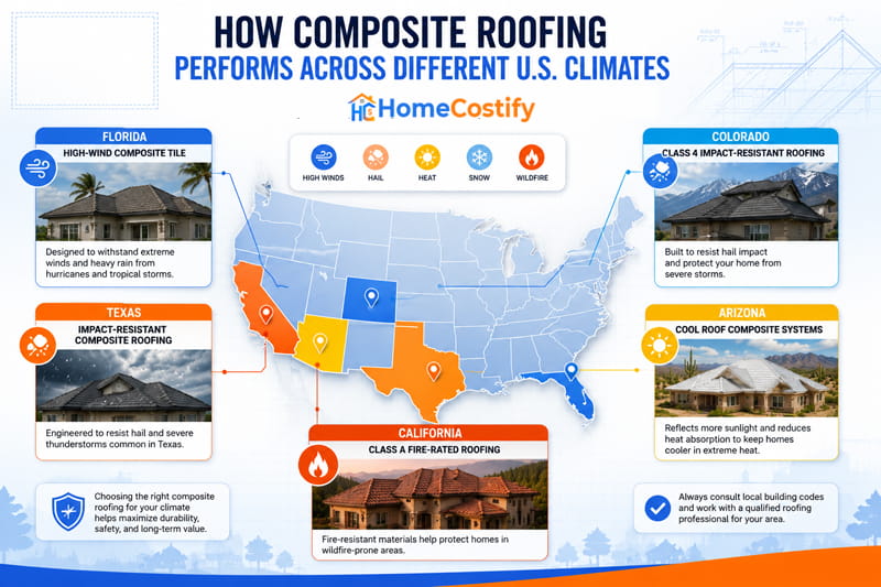 How Composite Roofing Performs Across Different U.S. Climates