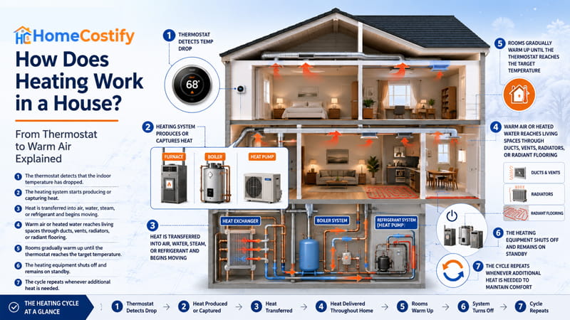 How Does Heating Work in a House? From Thermostat to Warm Air Explained