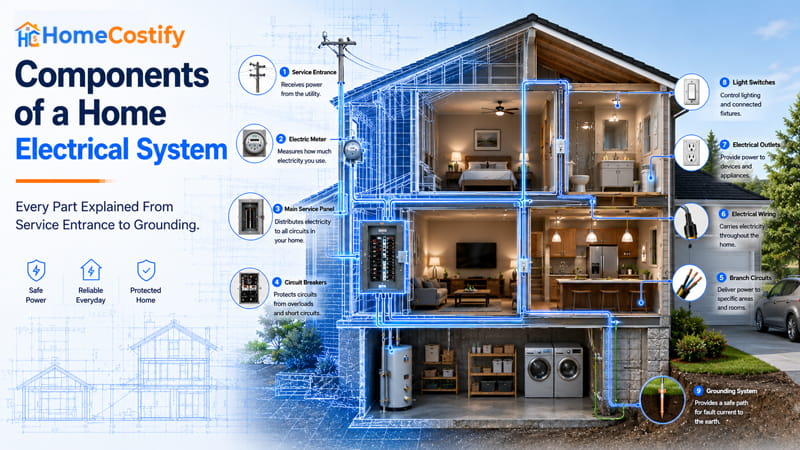 Components of a Home Electrical System: Every Part Explained From Service Entrance to Grounding
