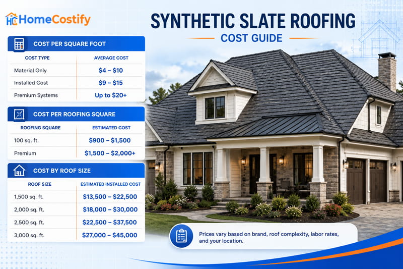 Synthetic Slate Roofing Cost