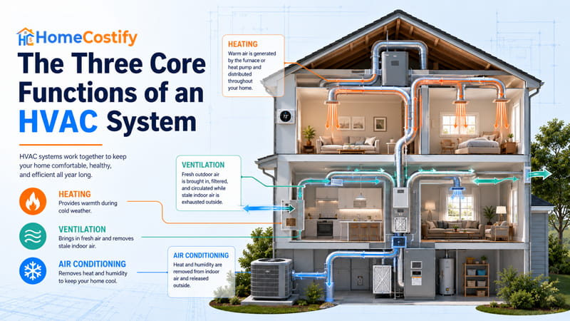 The Three Core Functions of an HVAC System