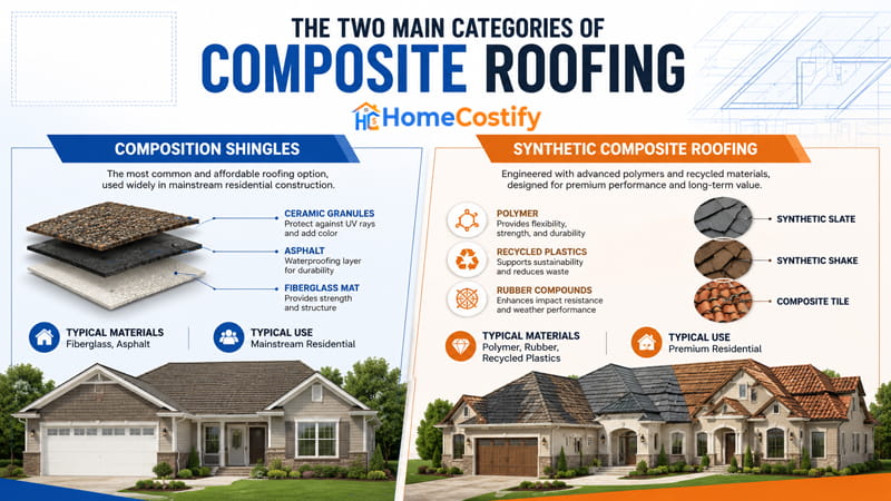 The Two Main Categories of Composite Roofing