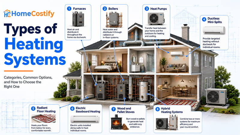 Types of Heating Systems: Categories, Common Options, and How to Choose the Right One