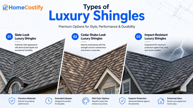 Types of Luxury Shingles