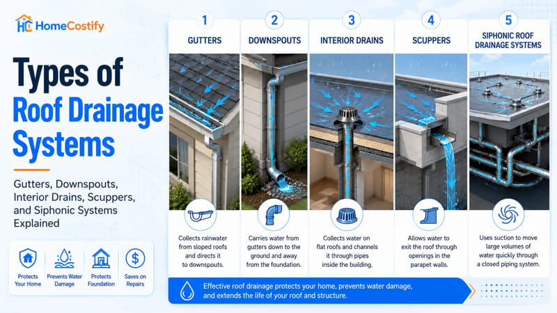 Types of Roof Drainage Systems