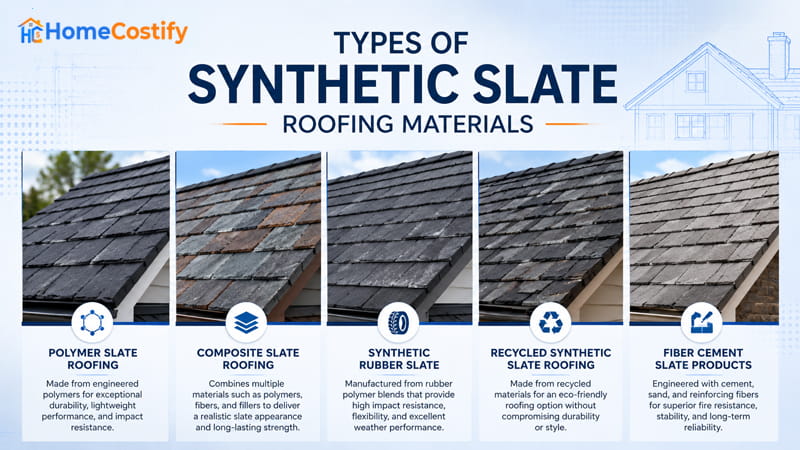 Types of Synthetic Slate Roofing Materials