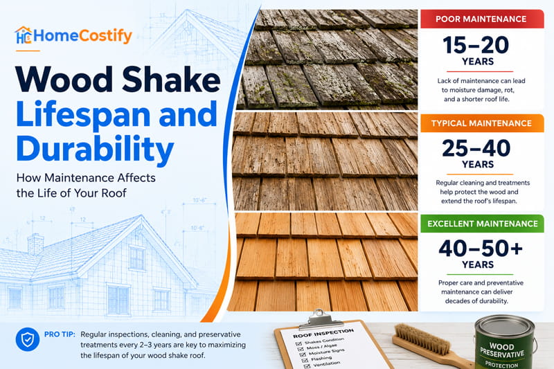 Wood Shake Lifespan and Durability