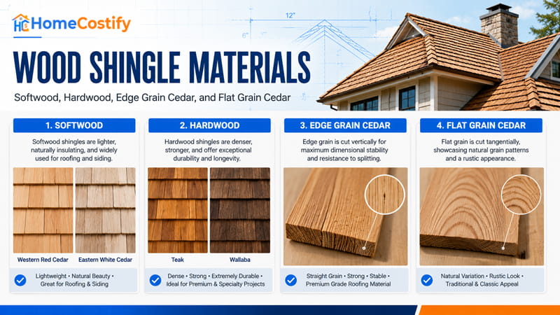 Wood Shingle Materials
