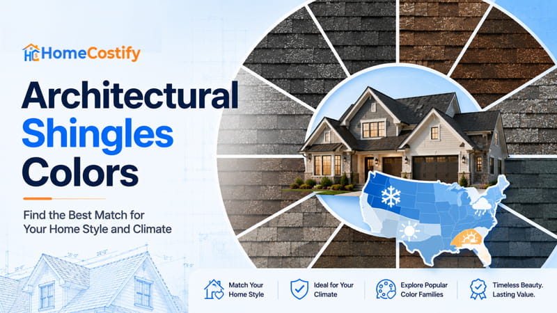 Architectural Shingles Colors: Find the Best Match for Your Home Style and Climate
