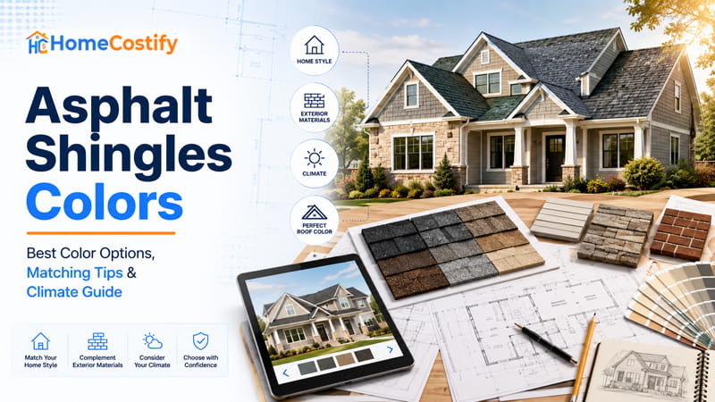 Asphalt Shingles Colors: Best Color Options, Matching Tips & Climate Guide