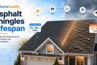 Asphalt Shingles Lifespan: Average Life Expectancy by Type, Climate, and Roof Conditions