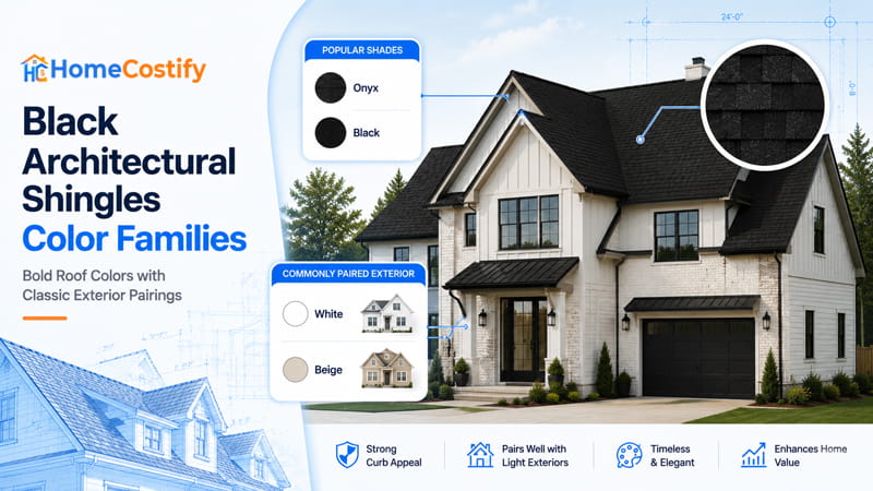Black Architectural Shingles