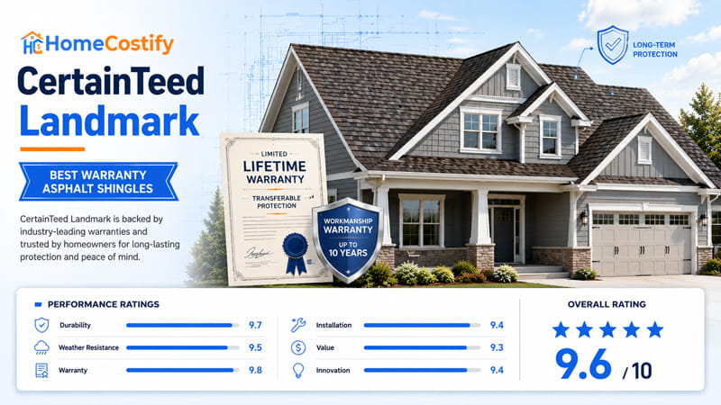CertainTeed Landmark (Best Asphalt Shingles Warranty)