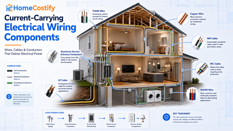 Current-Carrying Electrical Wiring Components
