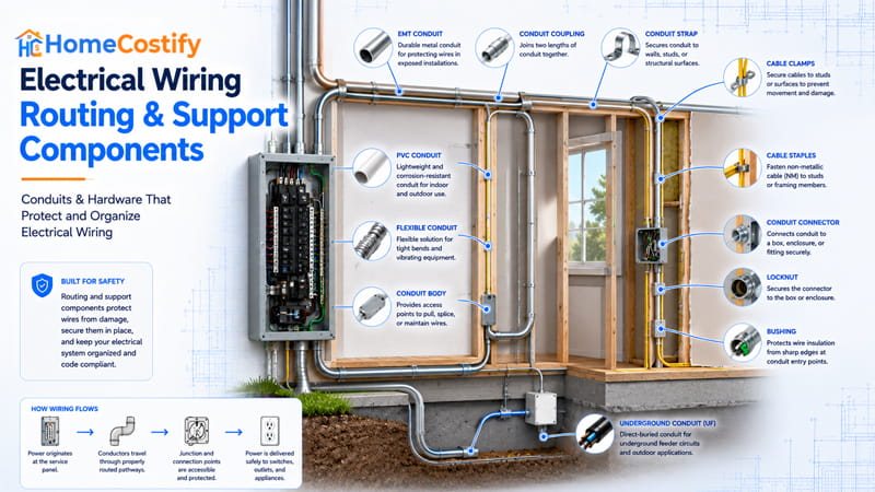 Electrical Wiring Routing & Support Components