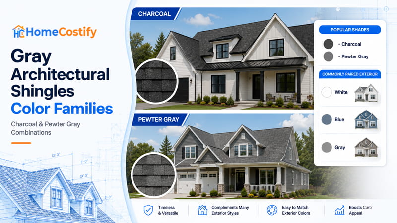 Gray Architectural Shingles