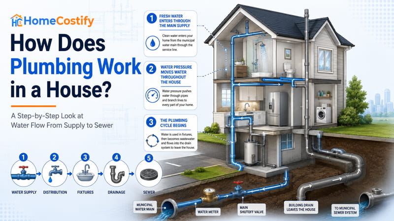 How Does Plumbing Work in a House? A Step-by-Step Look at Water Flow From Supply to Sewer