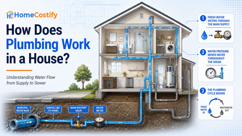 How Does Plumbing Work in a House?
