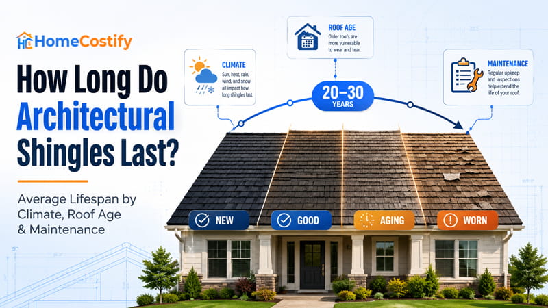 How Long Do Architectural Shingles Last? Average Lifespan by Climate, Roof Age & Maintenance