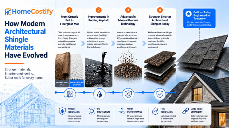 How Modern Architectural Shingle Materials Have Evolved