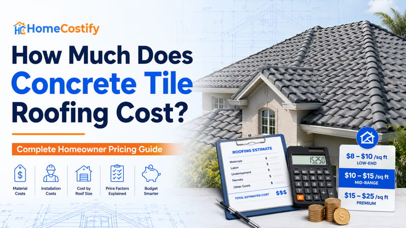 How Much Does Concrete Tile Roofing Cost? Complete Homeowner Pricing Guide