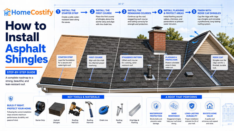 How to Install Asphalt Shingles