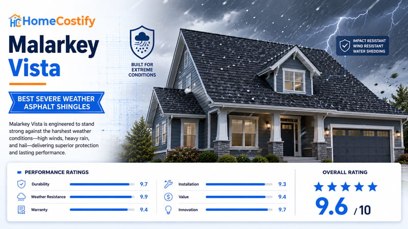 Malarkey Vista (Best Asphalt Shingles For Severe Weather)