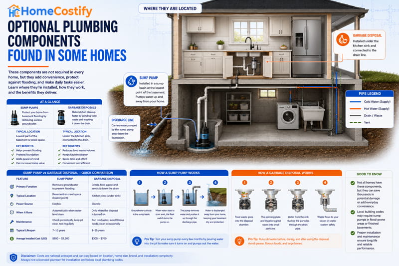 Optional Plumbing Components