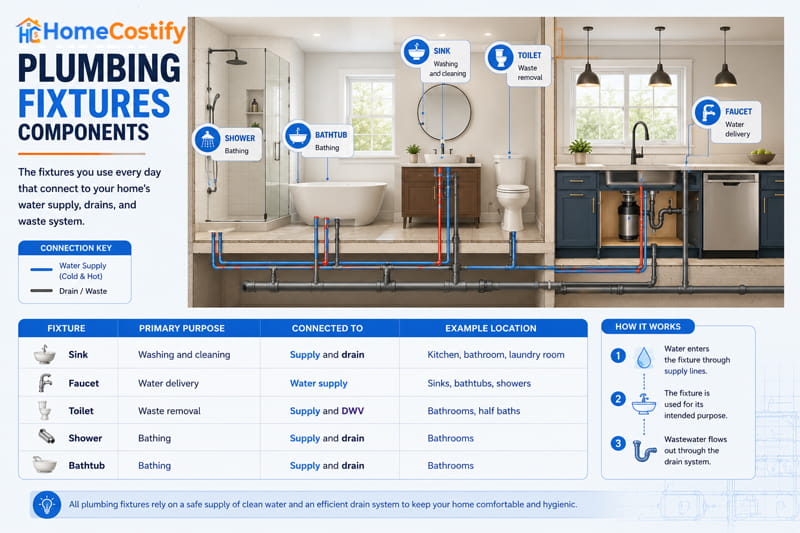Plumbing Fixtures Components