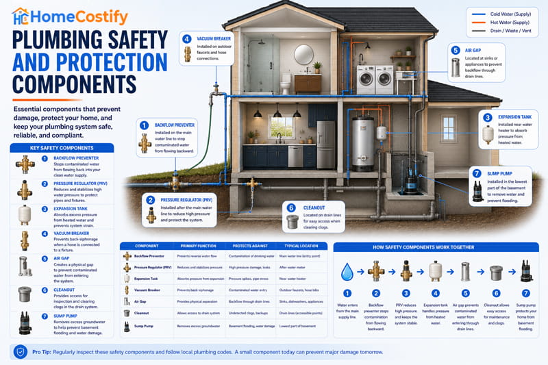 Safety and Protection plumbing Components