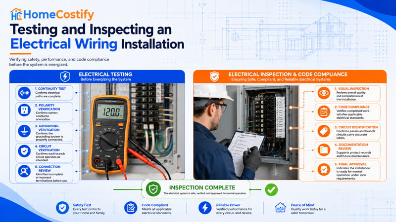Testing and Inspecting an Electrical Wiring Installation