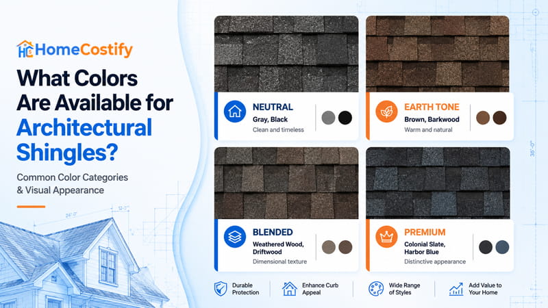 What Colors Are Available for Architectural Shingles?
