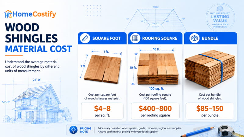 Wood Shingles Material Cost