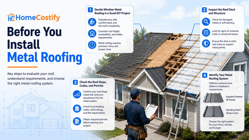 Before You Install Metal Roofing