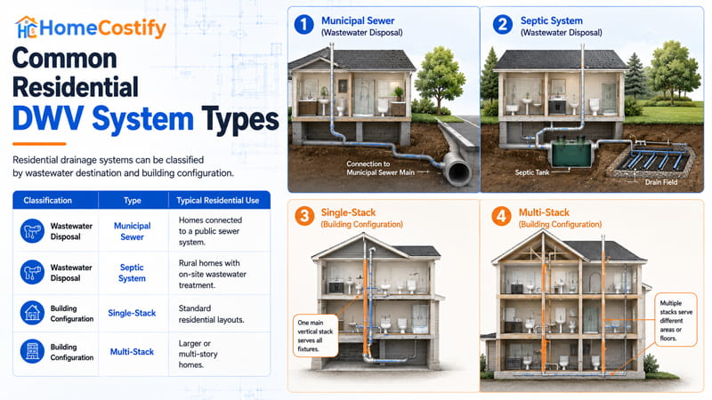Common DWV System Types
