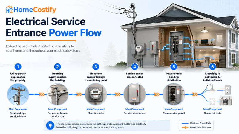 How an Electrical Service Entrance Works